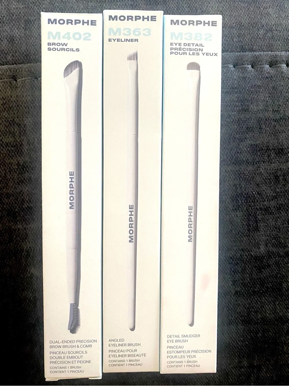 MORPHE Set (3) of Eye & Brow Brushes Full Size NIB✅